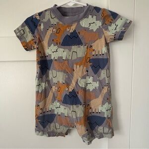 Carter's Gray and Orange Baby Romper